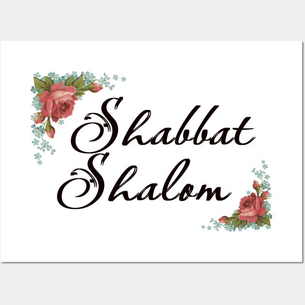 Shabbat Shalom Wall Art by cuteandgeeky